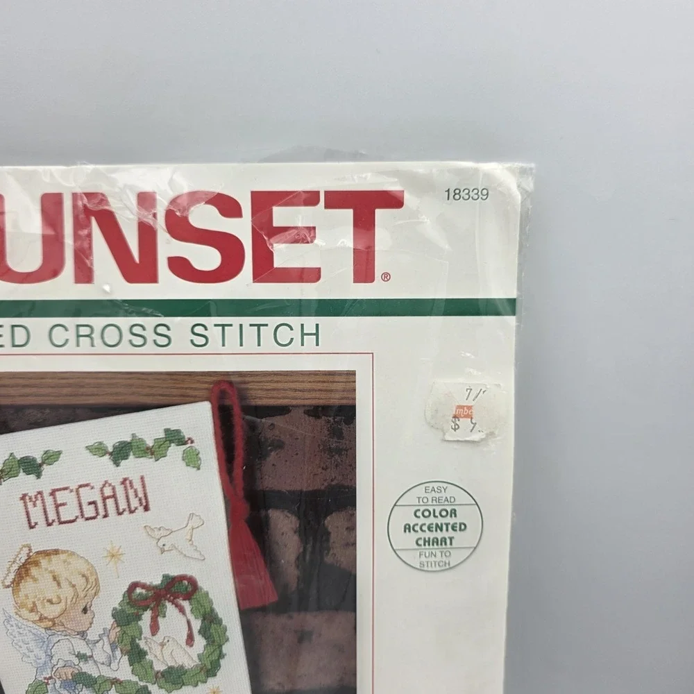 Vintage Sunset Stocking Kit Three Holly Angels 16